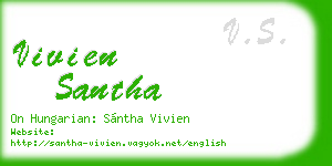 vivien santha business card