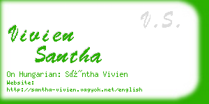 vivien santha business card